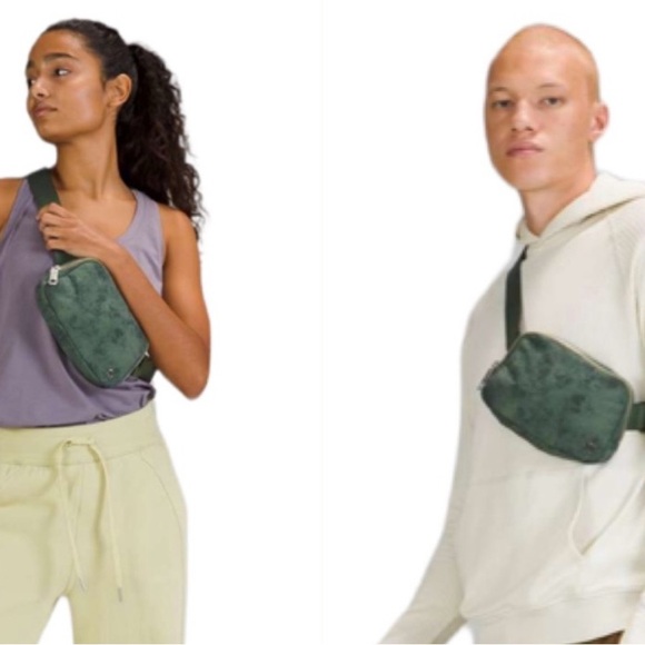 RARE Lululemon Everywhere Belt Bag Aquila Green Twill‎ Multi - Picture 1 of 15